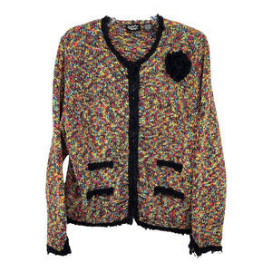 Christina Rotelli Multi-Color Long Sleeve Blazer Women's Sz L
